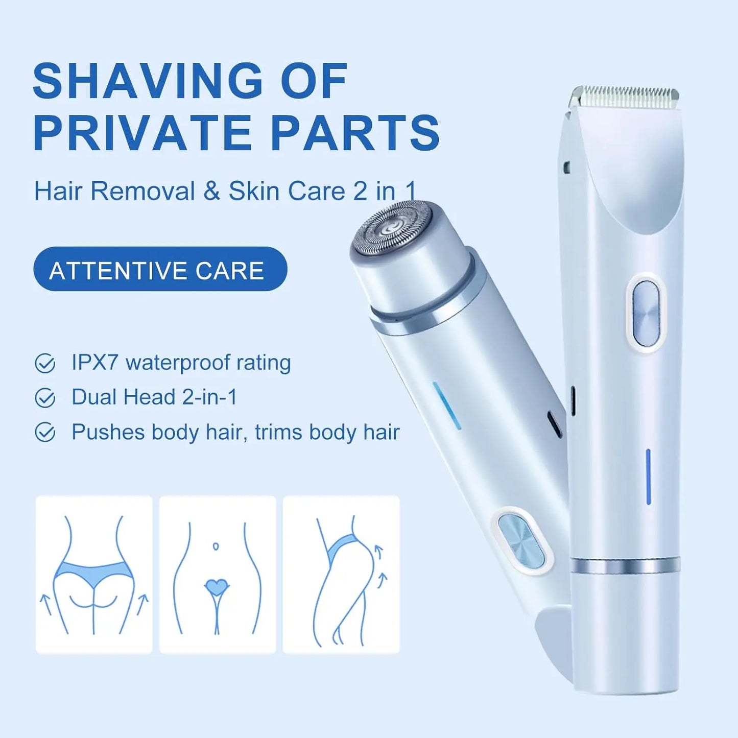 Electric Razor for Women Body Epilator Bikini Trimmer Woman Electric Shaver for Bikini Leg Face Mustache Painless Hair Removal