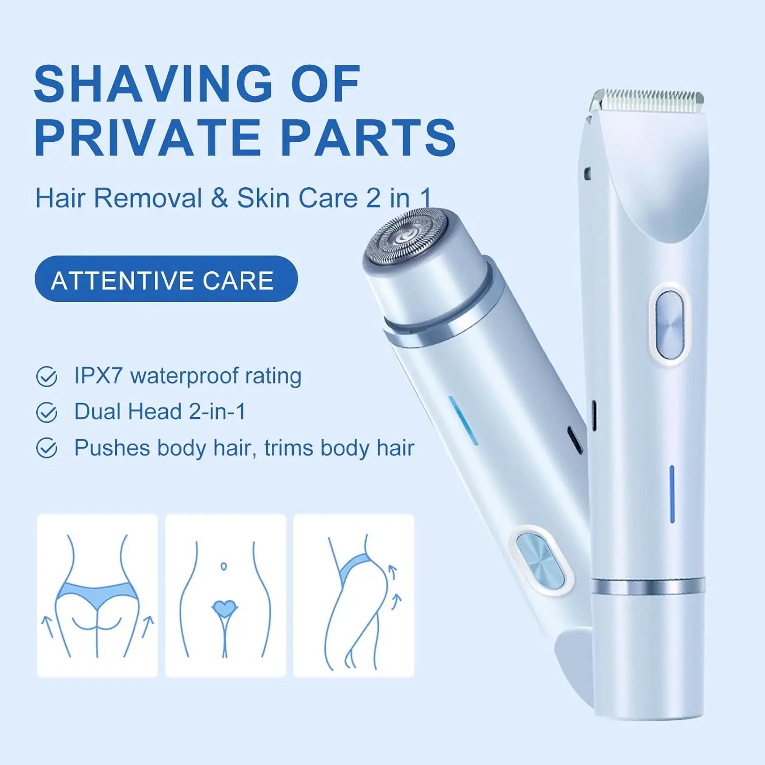 Electric Razor for Women Body Epilator Bikini Trimmer Woman Electric Shaver for Bikini Leg Face Mustache Painless Hair Removal